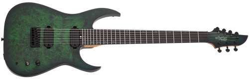Schecter    DIAMOND SERIES  KM-7 MK-III Standard  Toxic Smoke Green 7-String Electric Guitar  