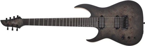 Schecter    DIAMOND SERIES KM-7 MK-III Artist Trans Black Burst    Left Handed 7-String Electric Guitar  