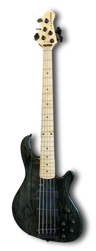 LAKLAND Skyline 55-OS Trans Black 5-String Electric Bass Guitar 2020