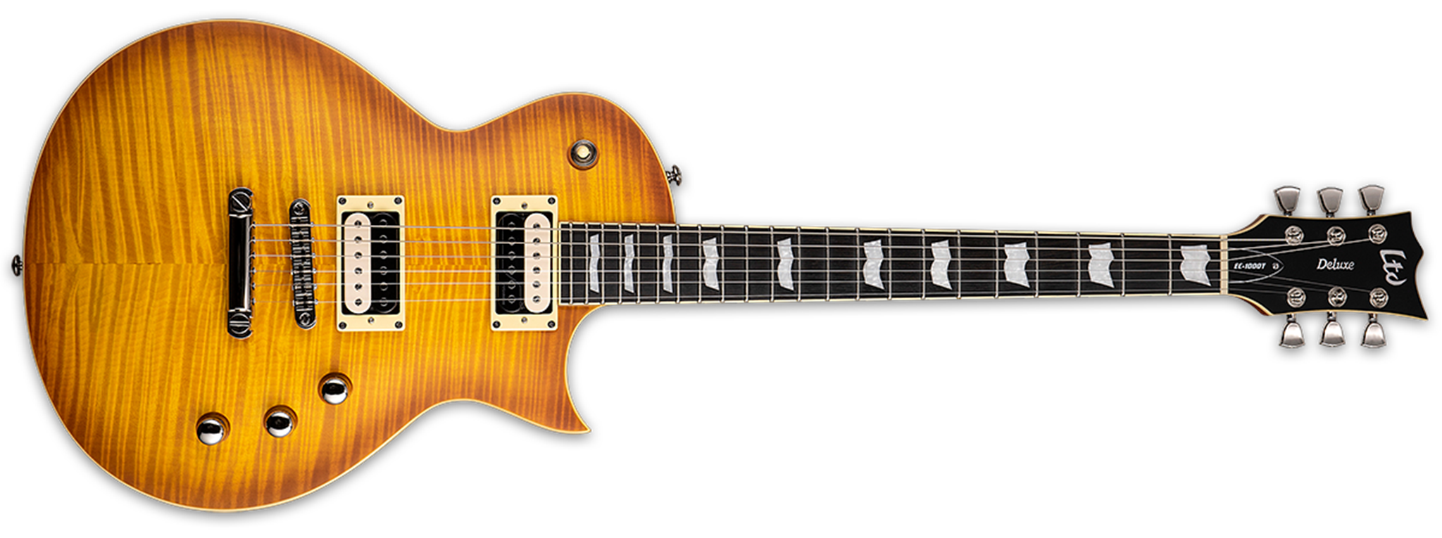 LTD DELUXE EC-1000T   Honey Burst Satin 6-String Electric Guitar 2022