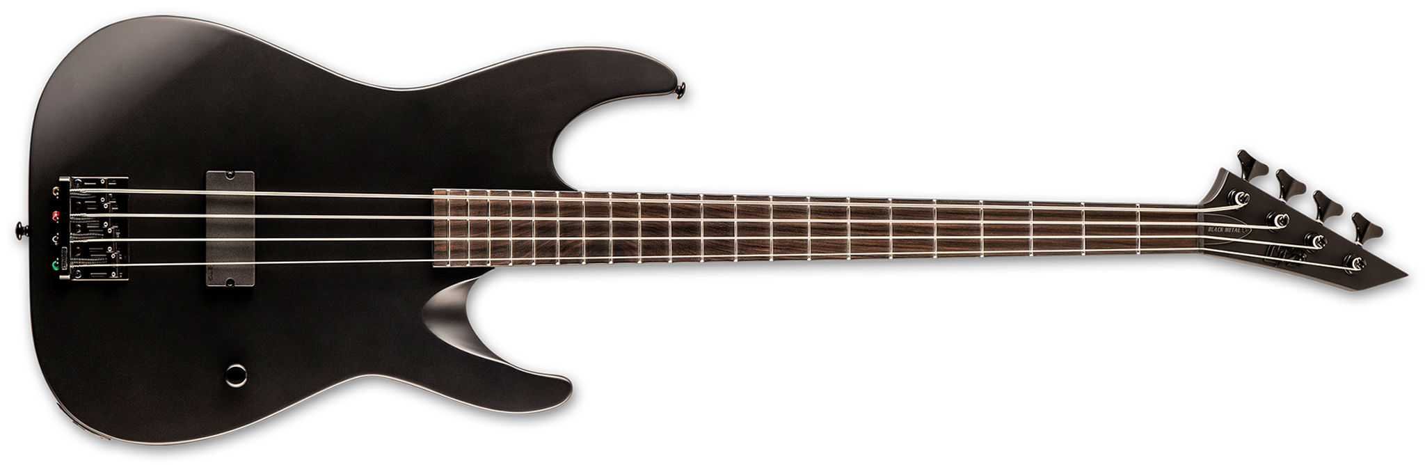 LTD M-4 Black Metal 4-String Electric Bass Guitar