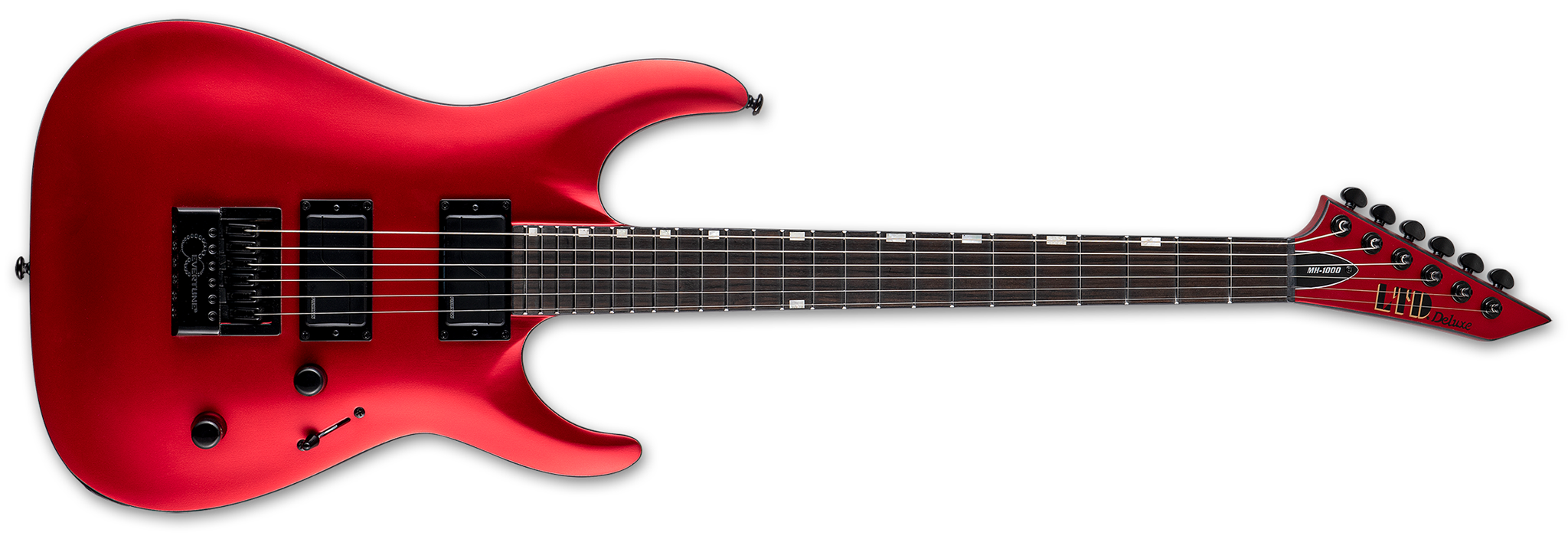LTD MH-1000 Evertune  Candy Apple Red Satin 6-String Electric Guitar