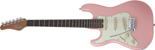 Schecter DIAMOND SERIES Nick Johnston Traditional Atomic Coral Left Handed  6-String Electric Guitar  