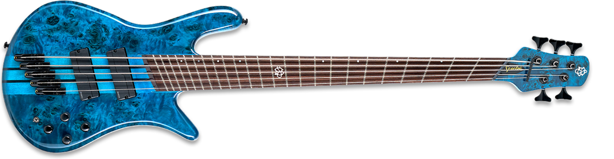 Spector NS Dimension 5 - Multi Scale -Black & Blue  5-String Bass Guitar  