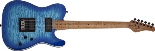 Schecter DIAMOND SERIES PT Pro  Trans Blue Burst  6-String Electric Guitar  