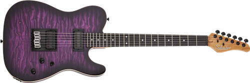 Schecter DIAMOND SERIES   PT Pro Trans Purple Burst/Ebony board 6-String Electric Guitar  