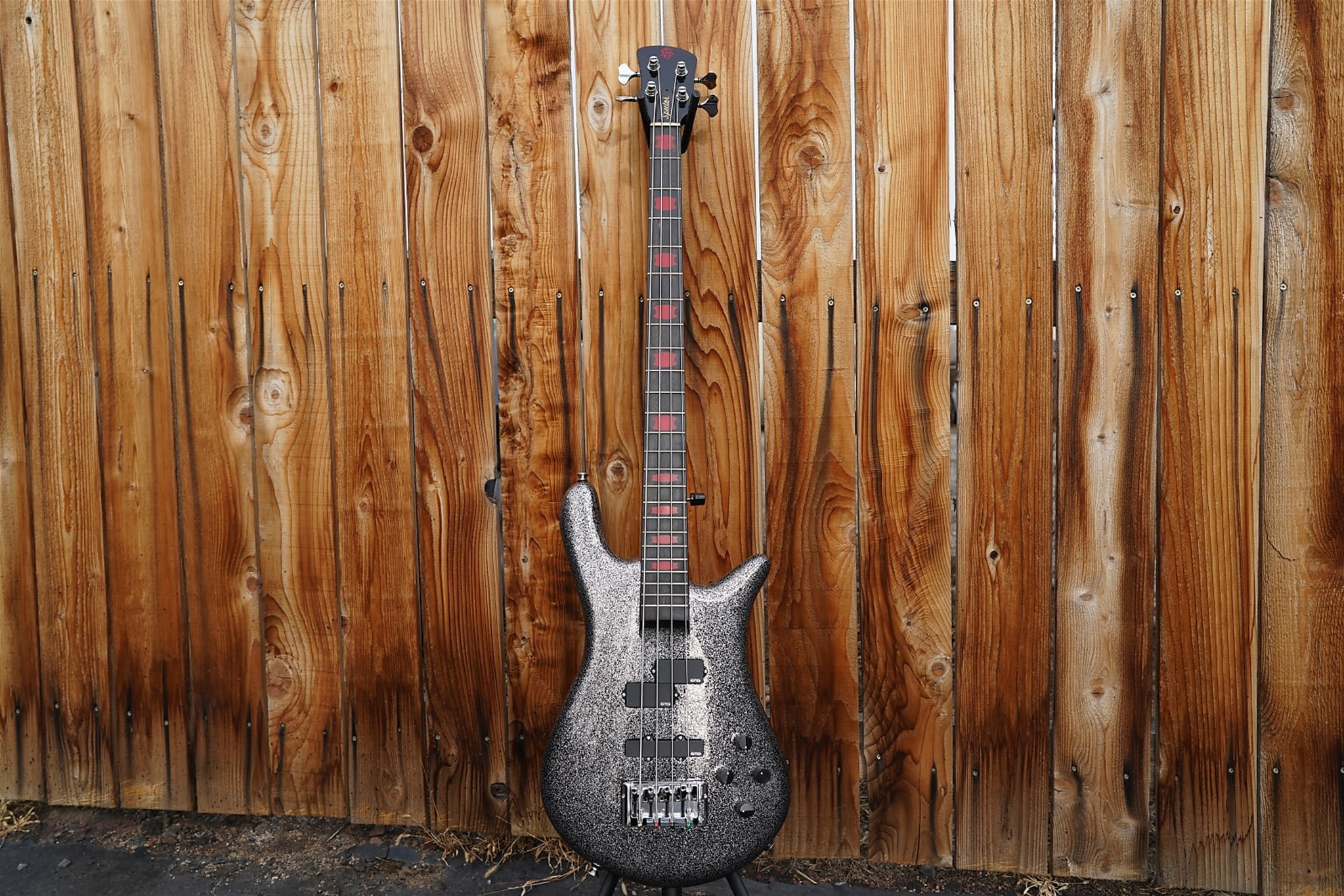 Spector Euro4 Rachel Bolan  Black Metallic Flake 4-String Electric Bass Guitar 2024