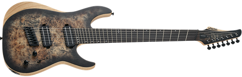 Schecter DIAMOND SERIES Reaper-7 Multiscale Satin Charcoal Burst 7-String Electric Guitar  
