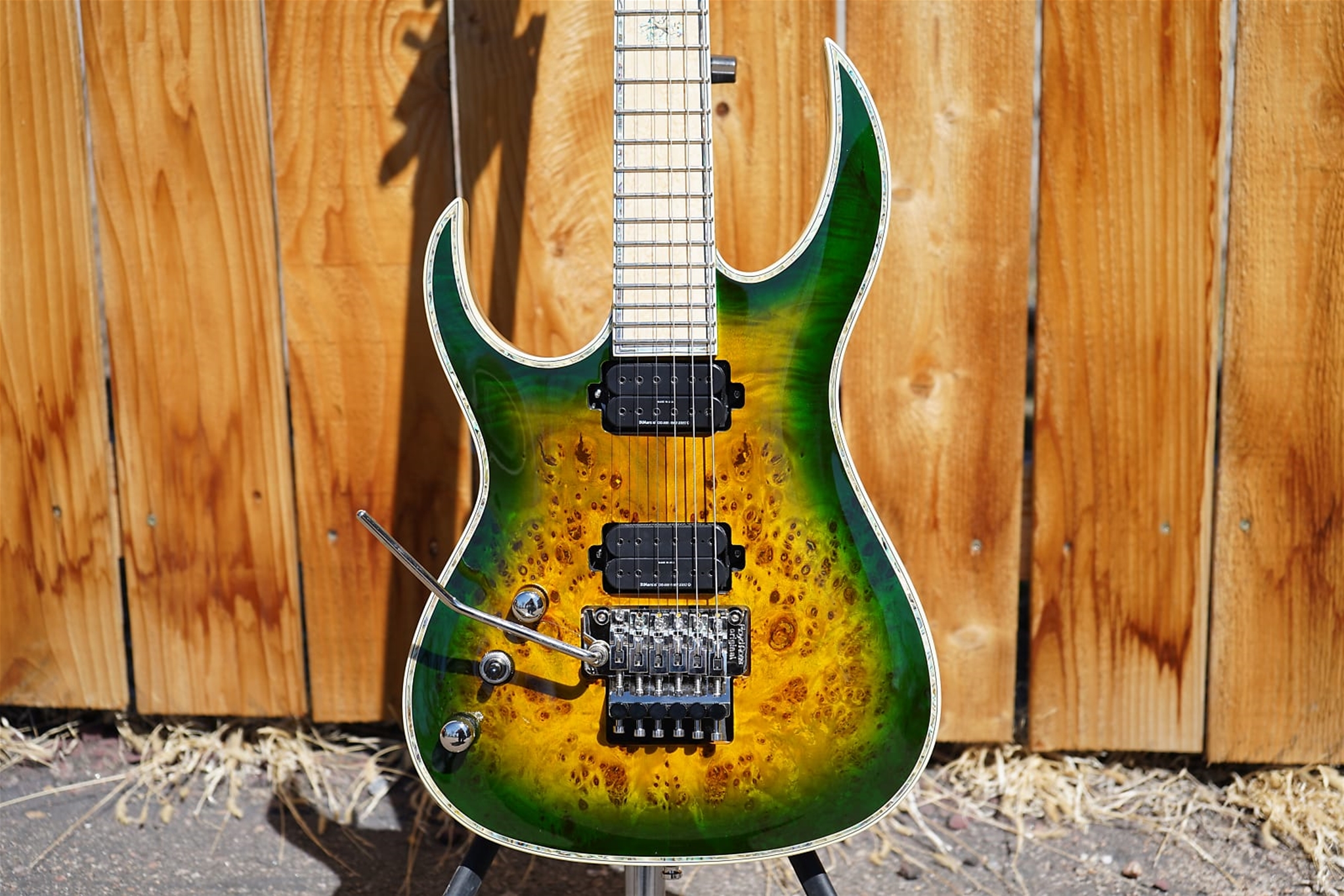 B.C. Rich Shredzilla Z6 Prophecy Exotic FR Reptile Eye Left Handed 6-String Electric Guitar