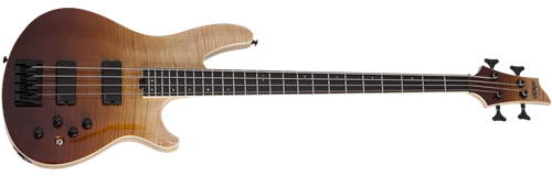 Schecter DIAMOND SERIES SLS Elite-4  Antique Fade Burst 4-String Electric Bass Guitar  