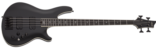 Schecter    DIAMOND SERIES  SLS Evil Twin-4 Satin Black  4-String Electric Bass Guitar  