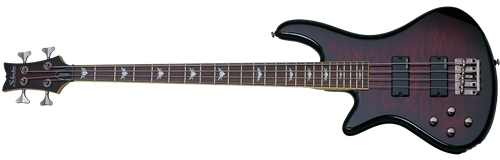 Schecter  DIAMOND SERIES Stiletto Extreme 4 Black Cherry Left Handed 4-String Electric Bass Guitar