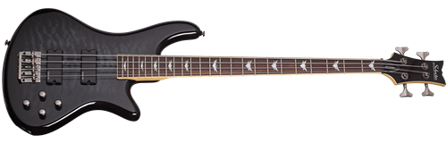 Schecter DIAMOND SERIES STILETTO EXTREME-4 See Thru Black 4-String Electric Bass Guitar