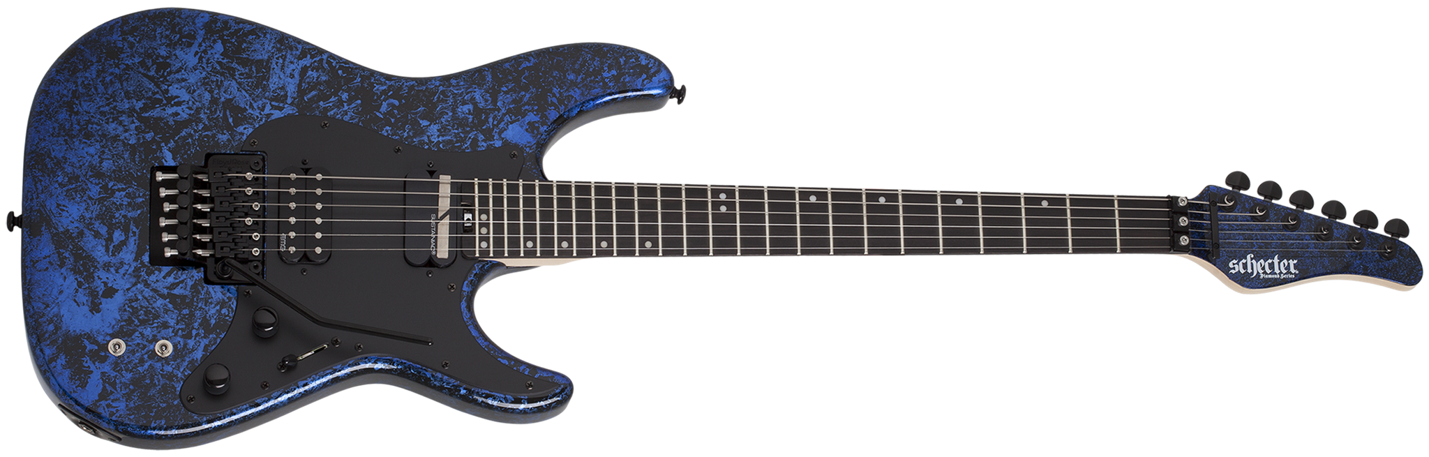 Schecter DIAMOND SERIES Sun Valley Super Shredder FR/S Blue Reign 6-String Electric Guitar  