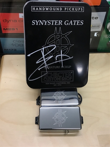 Schecter USA Custom Shop SYNYSTER GATES SIGNATURE Chrome Pickup Set SIGNED TIN 6528