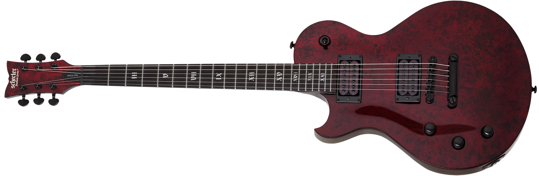 Schecter DIAMOND SERIES Solo-II  Apocalypse Red Reign Left Handed 6-String Electric Guitar 2022