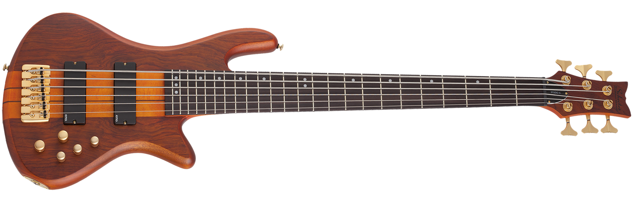 Schecter DIAMOND SERIES Stiletto Studio-6  Honey Satin Natural    6-String Electric Bass Guitar