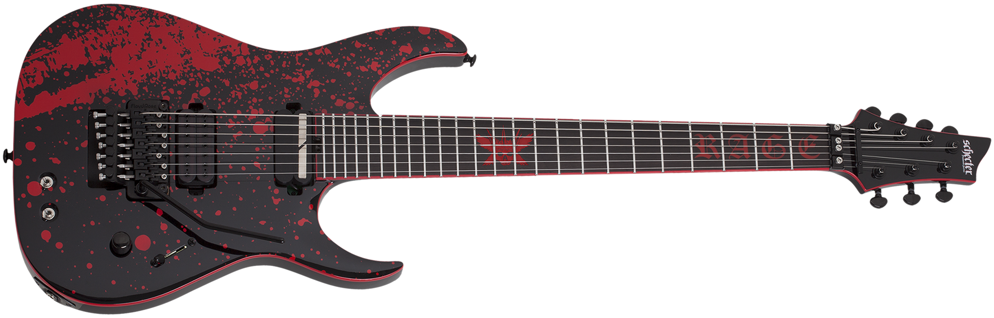Schecter DIAMOND SERIES Sullivan King Banshee-7 FR-S Obsidian Blood  7-String Electric Guitar 2024