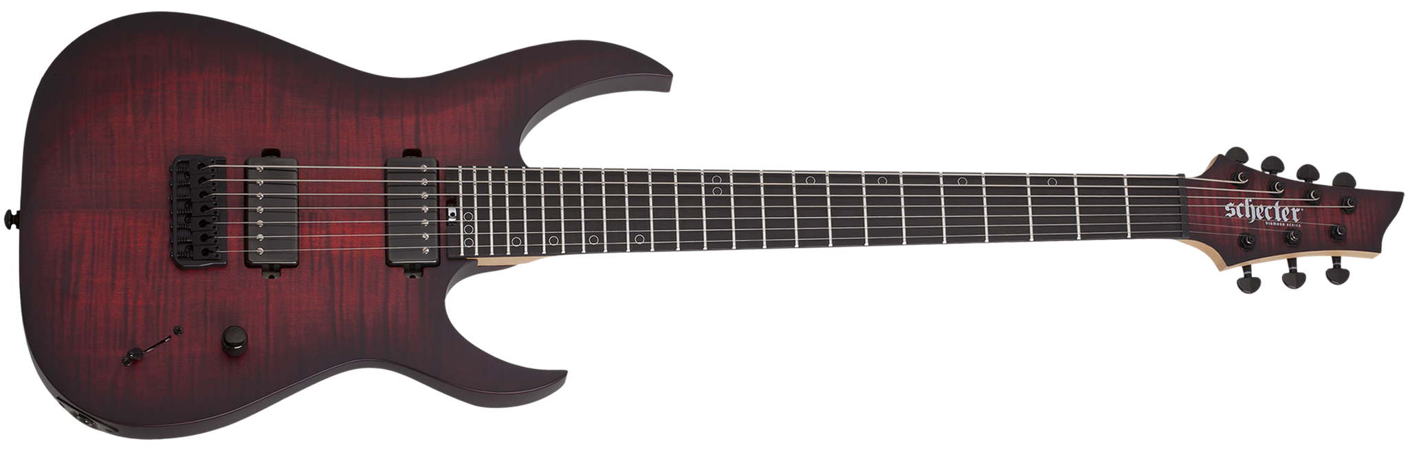 Schecter DIAMOND SERIES Sunset-7 Extreme Scarlet Burst  7-String Electric Guitar