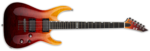 ESP E-II Horizon NT-II Tiger Eye Amber Fade 6-String Electric Guitar  