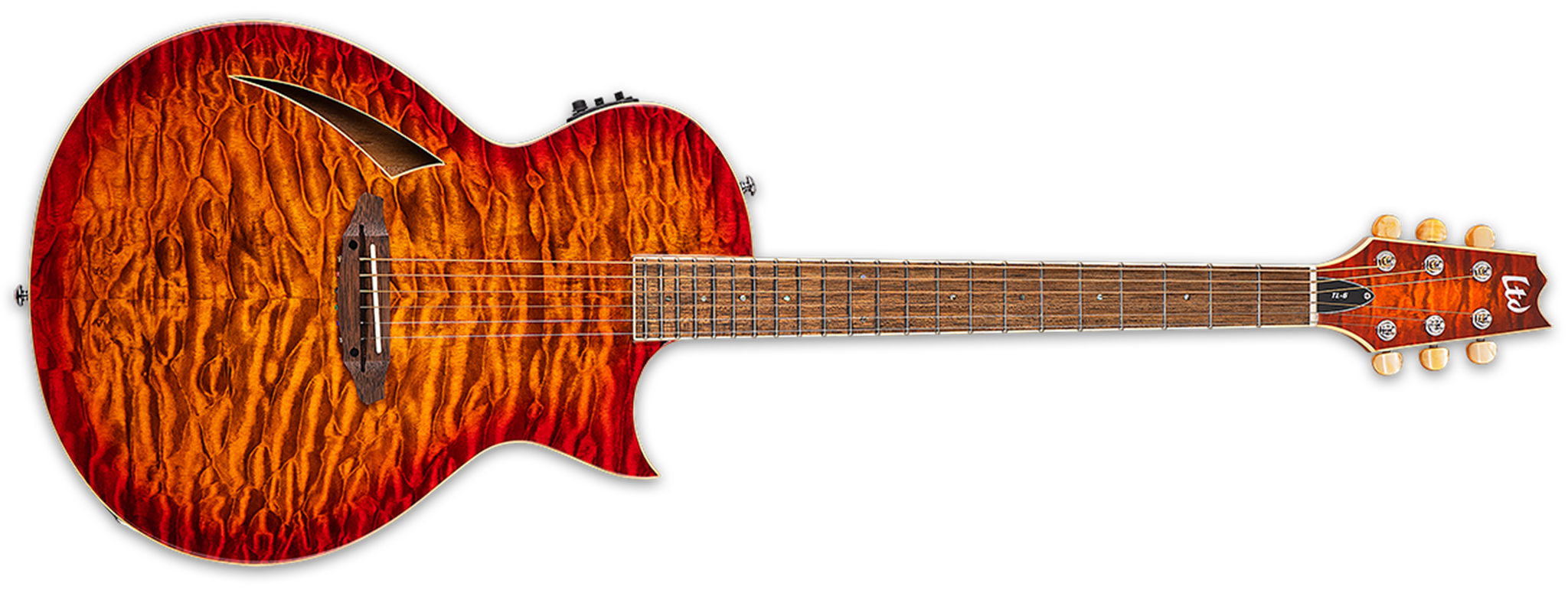 ESP/LTD TL-6 Tiger Eye Burst   6-String Acoustic Electric Guitar 2023