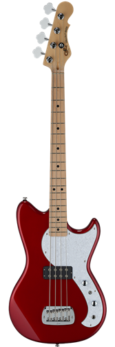 G&L TRIBUTE SERIES Fallout 30" Short scale Candy Apple Red 4-String Electric Bass