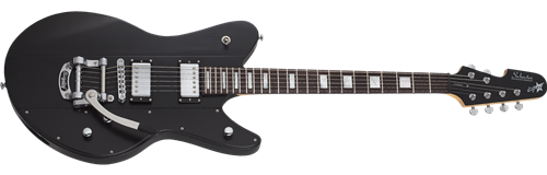 Schecter DIAMOND SERIES Robert Smith Ultracure Gloss Black Pearl  285 6-String Electric Guitar  