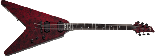 Schecter    DIAMOND SERIES  V-1 Apocalypse Red Reign   6-String Electric Guitar  