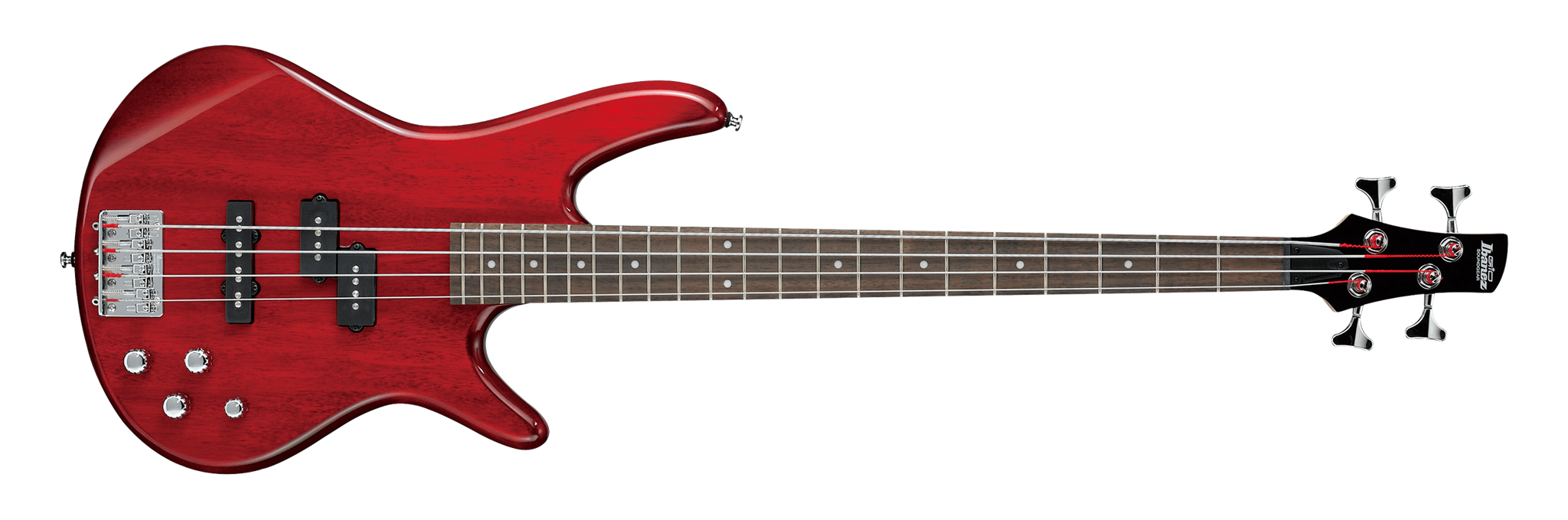Ibanez GSR200TR Transparent Red 4-String Electric Bass Guitar