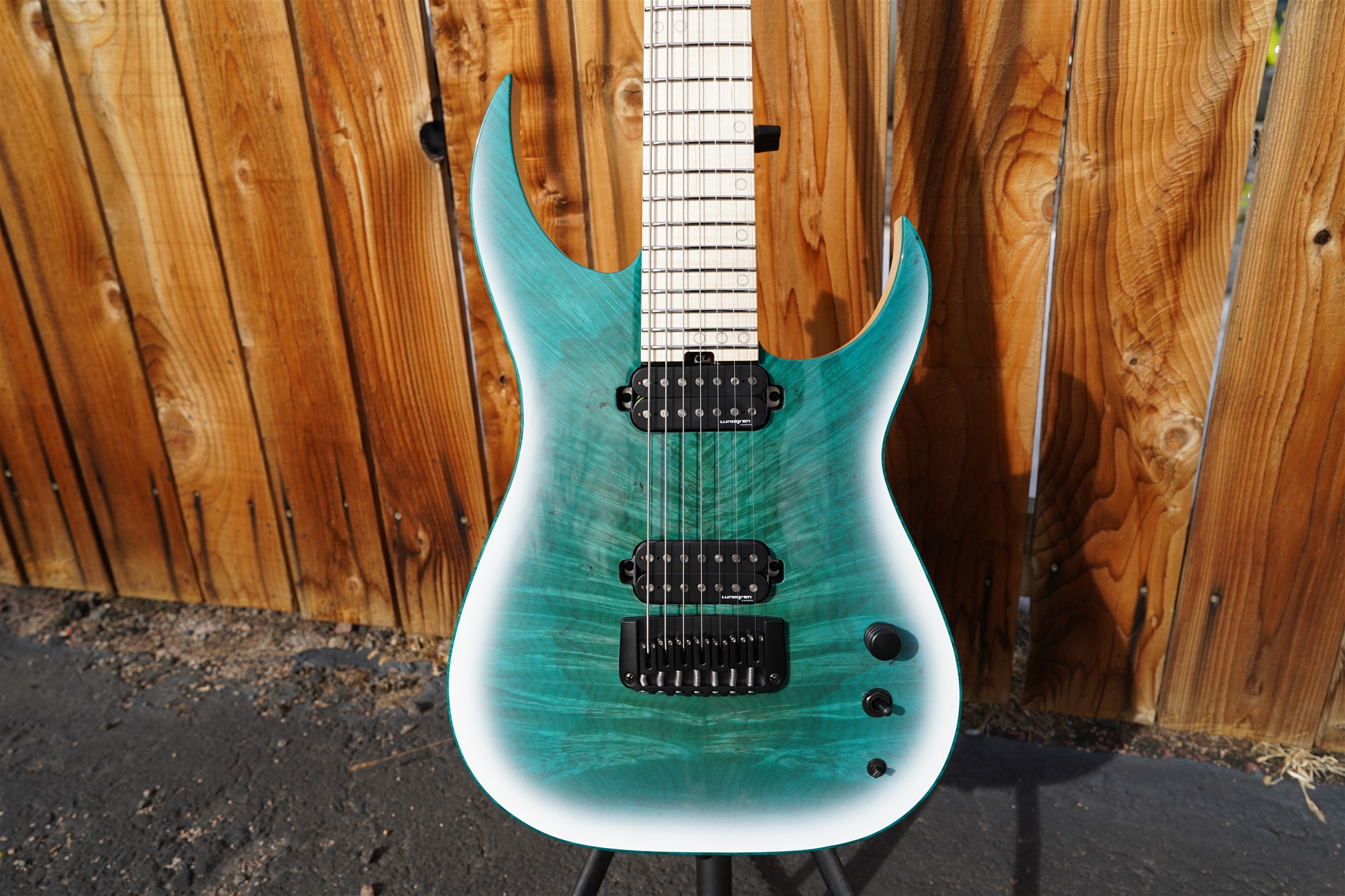 Schecter USA CUSTOM SHOP  Keith Merrow KM-7 Stage     Pacific Snow  7-String Electric Guitar 2023