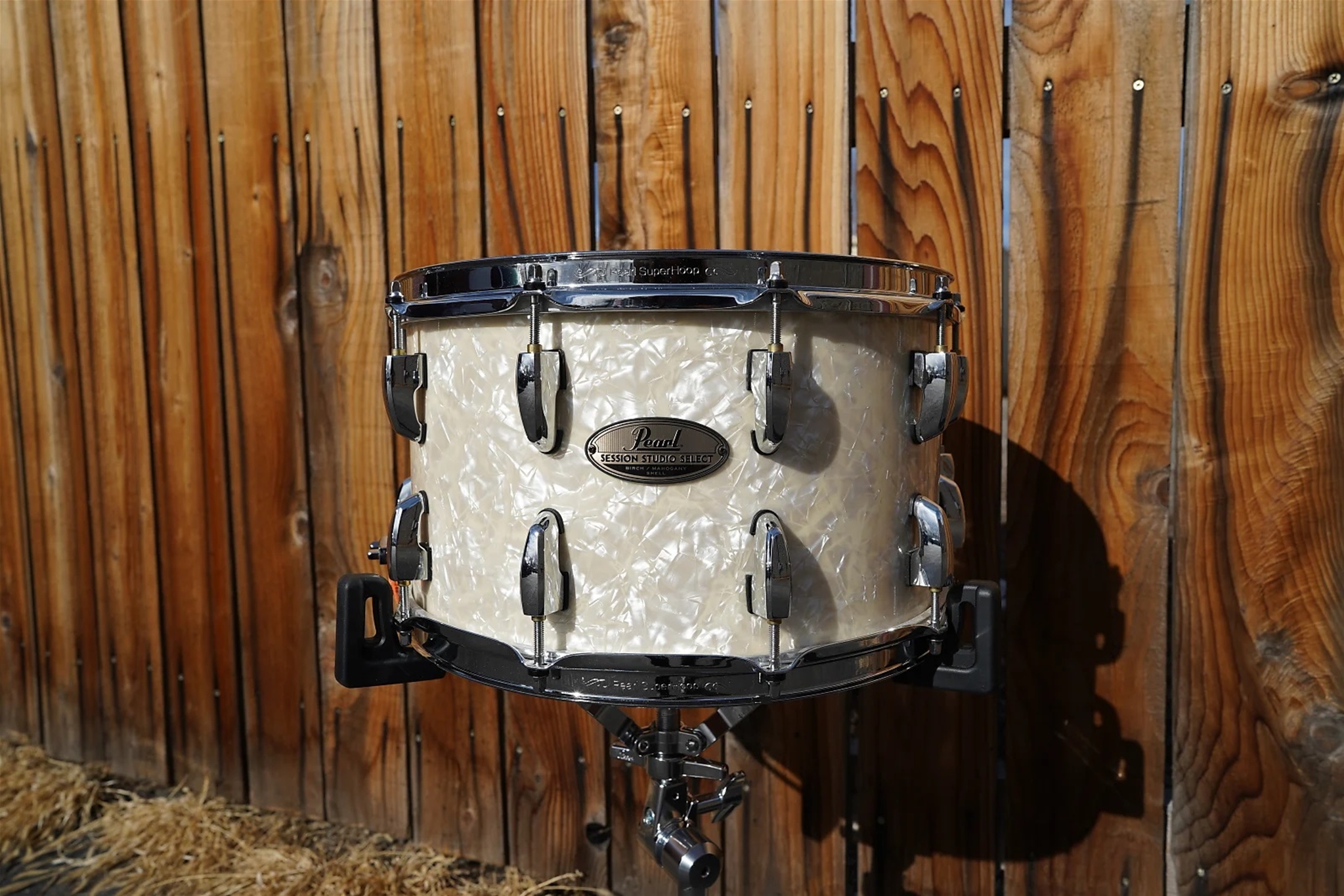Pearl Session Studio Select White Marine 8 x 14" Birch/Mahogany Snare Drum (2024)
