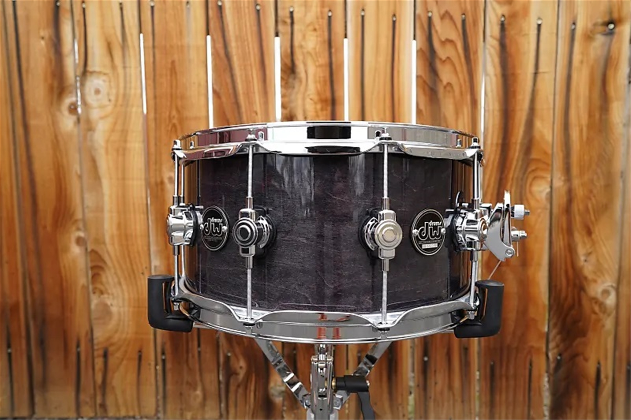 DW USA Performance Series - Ebony Stain Lacquer - 6.5 x 14" Pure Maple Snare Drum 