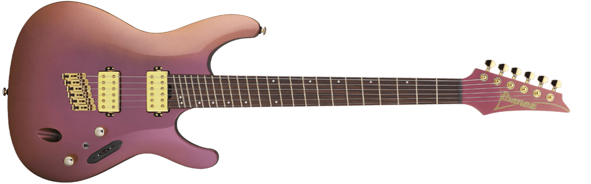 IBANEZ SML721 Rose Gold Chameleon 6-String Electric Guitar 2023