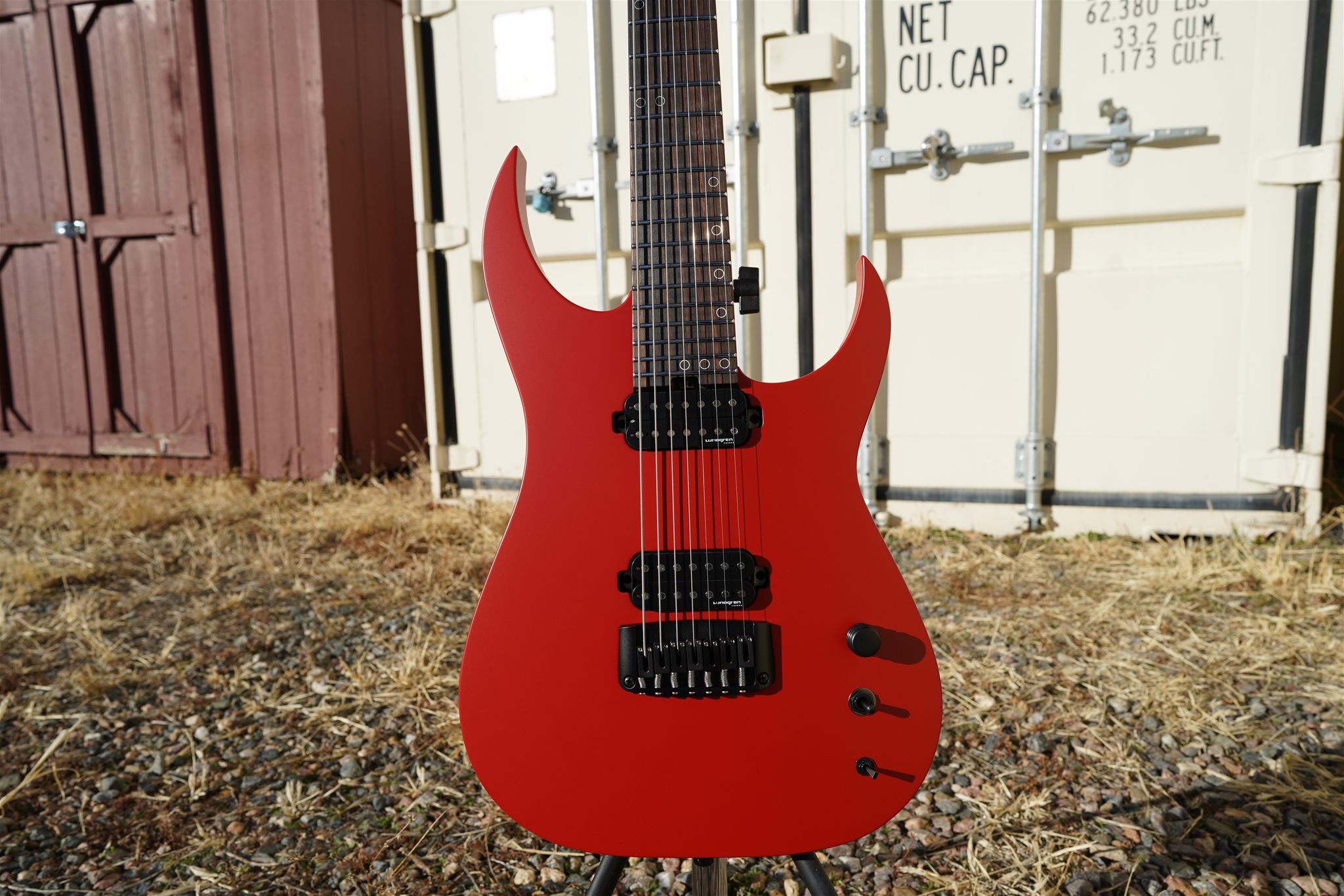 Schecter USA CUSTOM SHOP Keith Merrow KM-7 Stage  Red Satin 7-String Electric Guitar 2024