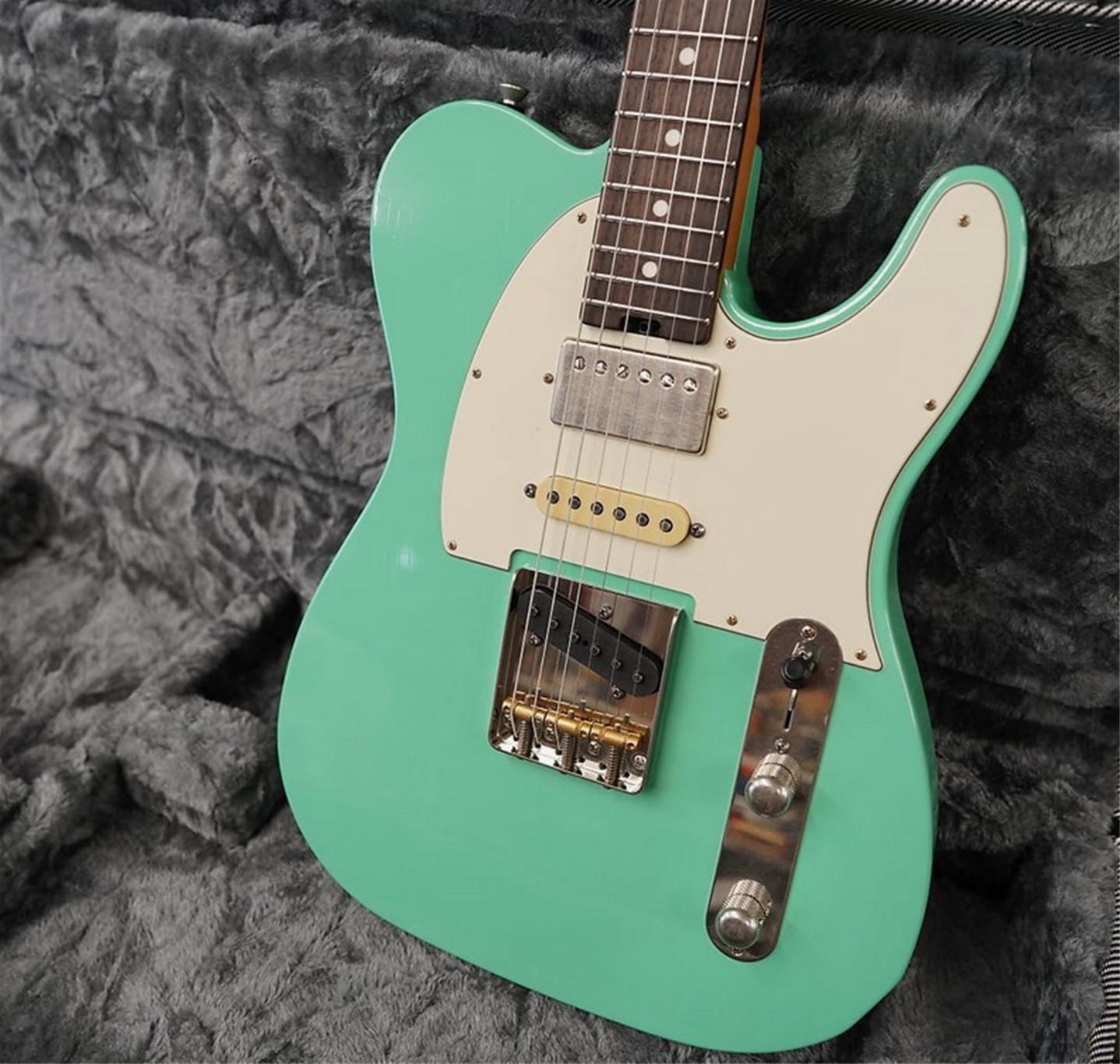 Schecter USA CUSTOM SHOP PT Wembley Studio 6-String Electric - Sea Foam Green Aged Nitro 6-String Electric Guitar