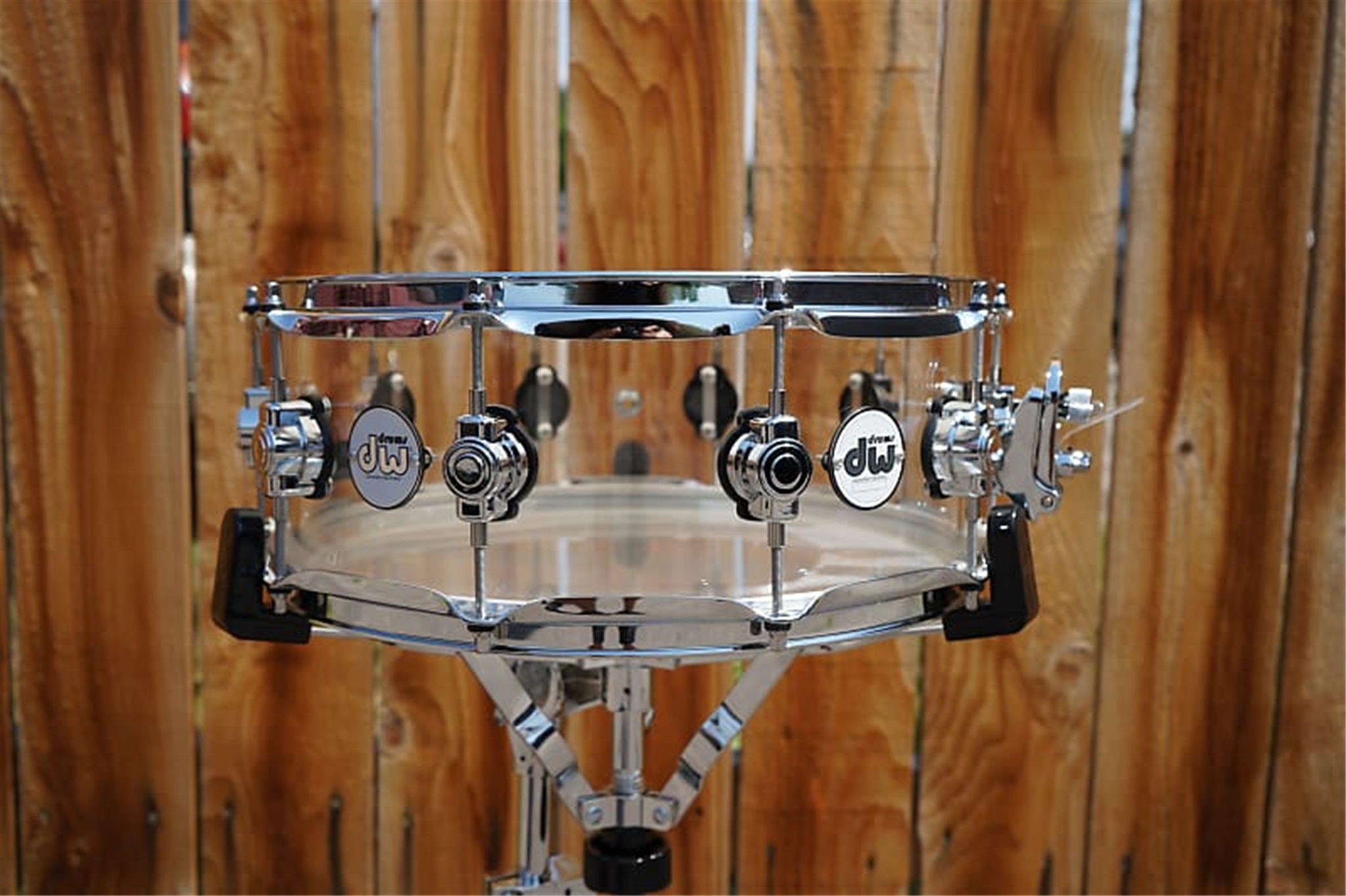 DW Design Series | Clear Acrylic 10 Lug | 5.5x14 Snare Drum 