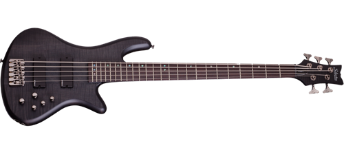 Schecter DIAMOND SERIES Stiletto Studio-5    See Thru Black Satin   5-String Electric Bass Guitar