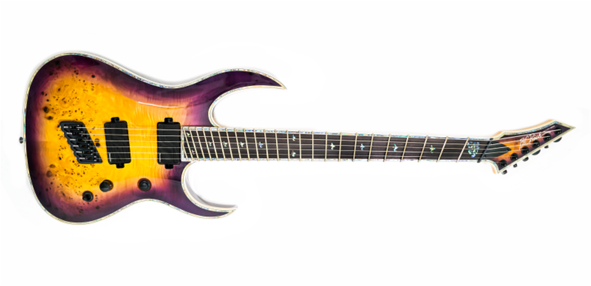 B.C. Rich Shredzilla  Prophecy Archtop Fanned Fret Purple Haze  6-String Electric Guitar  