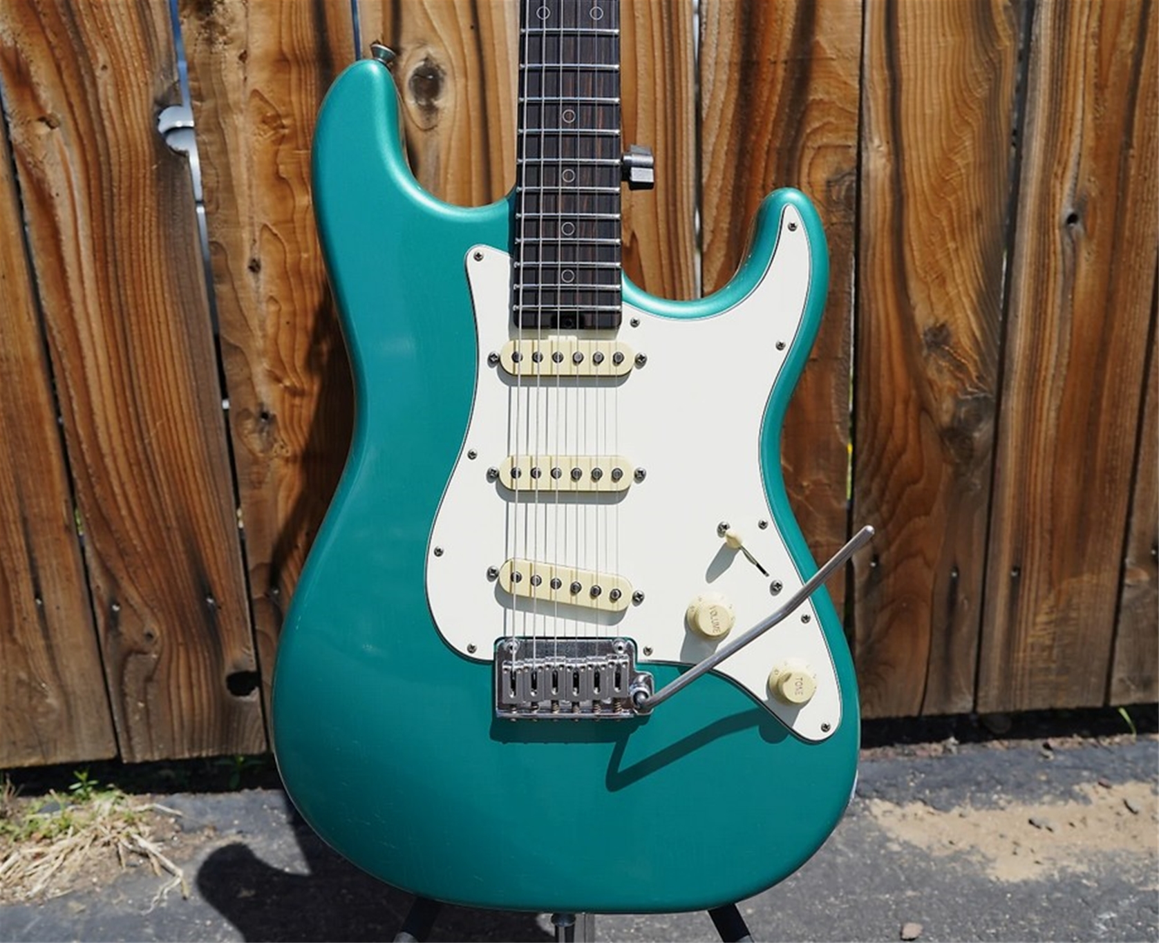 Schecter USA CUSTOM SHOP Nick Johnston SSS Wembley Teal Green Aged Nitro 6-String Electric Guitar