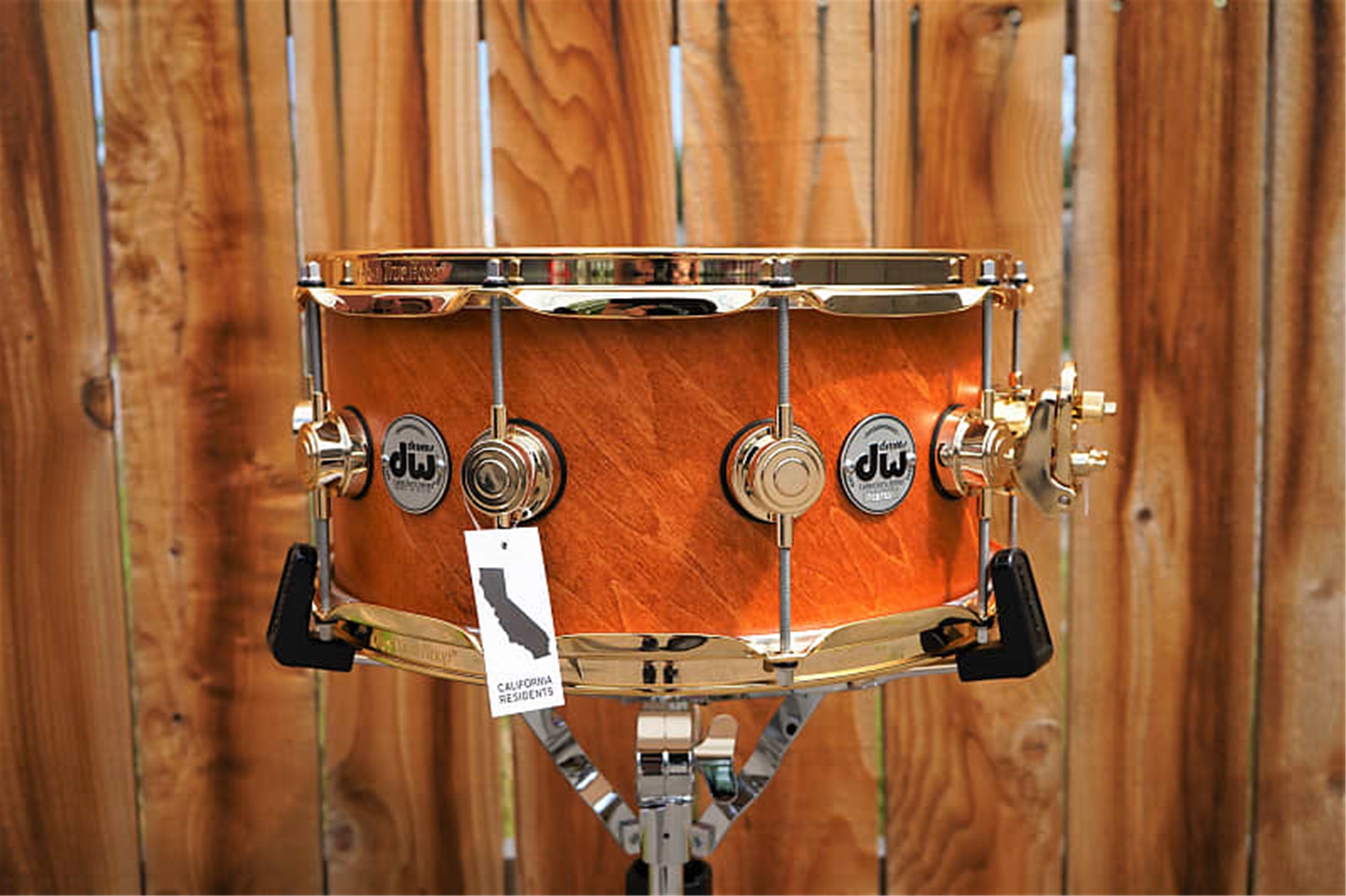 DW USA Collectors Series Light Tobacco Satin Oil Pure Maple 16ply Shell w/ Twist 6.5x14" Snare Drum