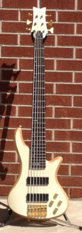 Schecter DIAMOND SERIES Stiletto Custom-6  Natural  6-String Electric Bass Guitar