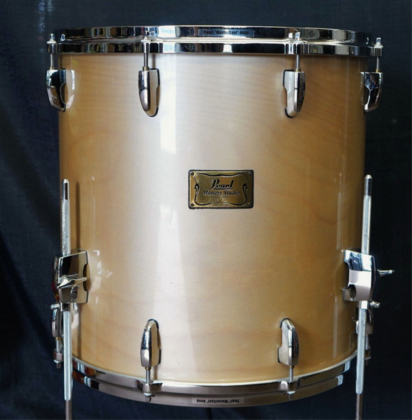 USED - Pearl Masters Studio Series 16x16" Birch Floor Tom w/ Legs - Platinum Mist Lacquer