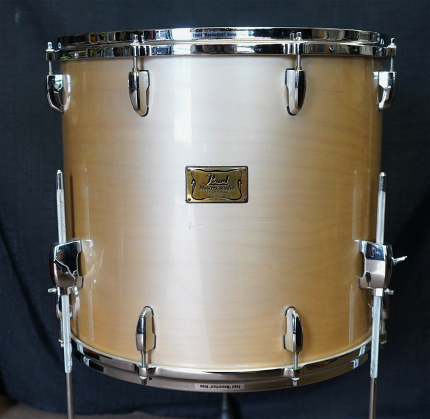 USED - Pearl Masters Studio Series 18" Birch Floor Tom w/ Legs - Platinum Mist Lacquer | 16x18"