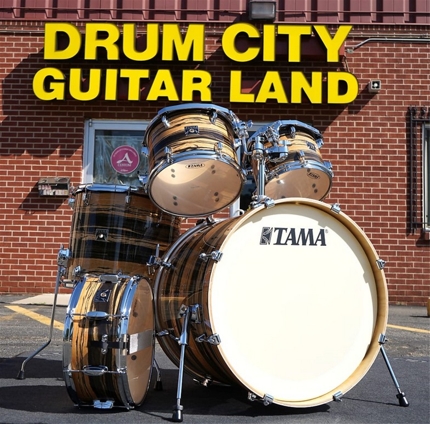 Tama Superstar Classic 5pc Pure Maple Shell Pack - Natural Ebony Tiger Wrap