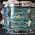 Vintage 1960s Ludwig USA 13" Maple Tom w/ Rings - Bowling Ball Blue Oyster Pearl | 9x13"