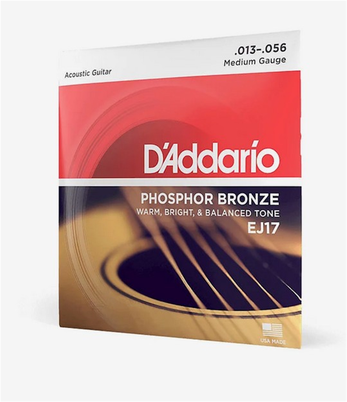 D'Addario 13-56 Medium Acoustic Guitar Strings EJ17
