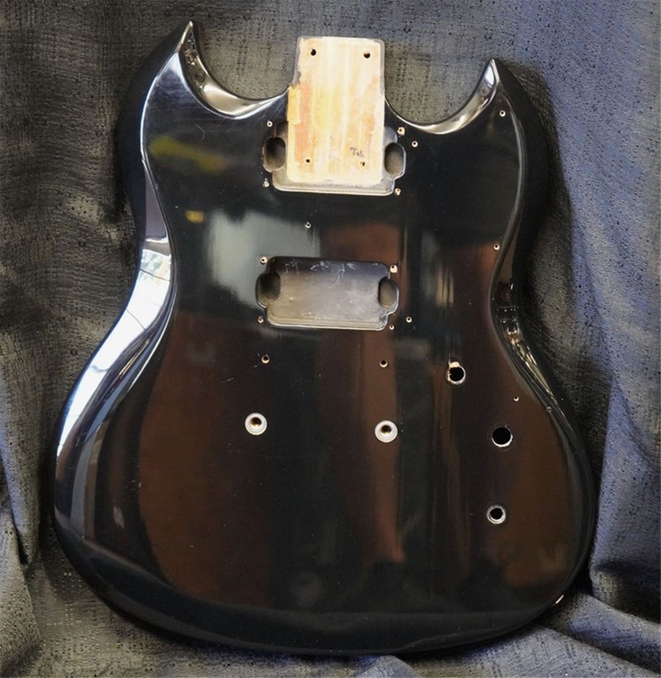 1996 ESP/Japan Bruce Kulick Viper - Mahogany Guitar Body - Black