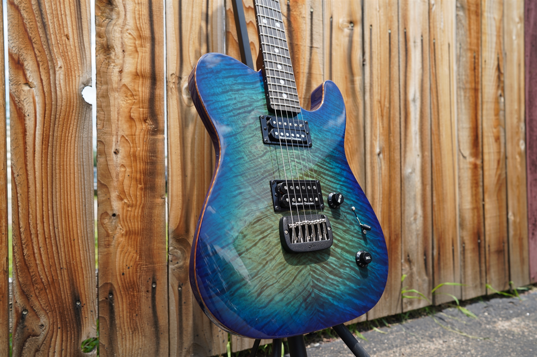 G&L  USA CUSTOM SHOP  ASAT HH RMC Aqua Burst   6-String Electric Guitar  