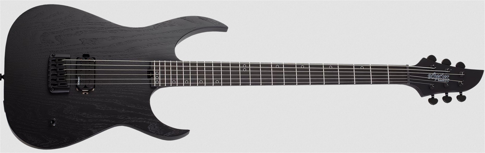 Schecter DIAMOND SERIES  KM-6 MK-III EX 28" Scale Satin Black Open Pore  6-String Electric Guitar 2025