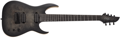 Schecter DIAMOND SERIES Keith Merrow KM-7 MK-III ARTIST Trans Black Pearl 7-String Electric Guitar  